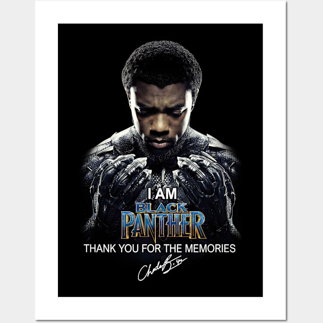 I Am Black Panther - Rip Chadwick Boseman Wall Art by Phuc Son R&T